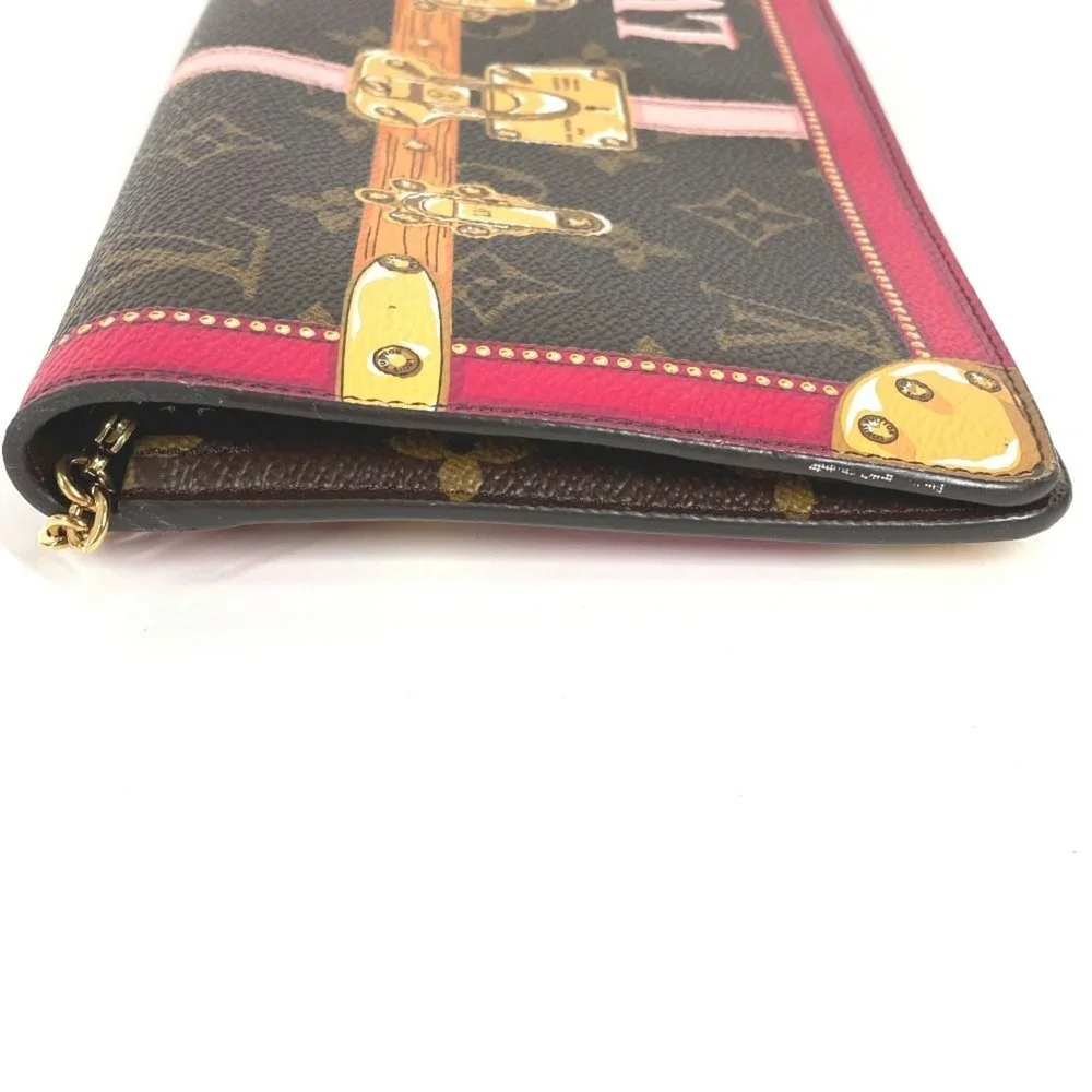 LOUIS VUITTON Brown Monogram Canvas Pochette Shoulder Bag